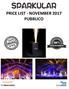 PRICE LIST - NOVEMBER 2017 PUBBLICO