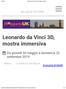 Leonardo da Vinci 3D, mostra immersiva