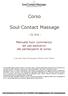 Corso. Soul Contact Massage