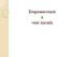 Empowerment e rete sociale