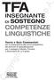 Marzo 2019 TF16/1 TFA Insegnante di sostegno Competenze linguistiche