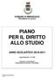 PIANO PER IL DIRITTO ALLO STUDIO