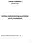 SISTEMA DI MISURAZIONE E VALUTAZIONE DELLA PERFORMANCE