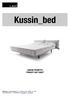 Kussin_bed SCHEDA PRODOTTO PRODUCT FACT SHEET