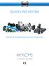 QUICK LINE SYSTEM Sistemi di distribuzione per aria compressa