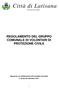 Città di Latisana Provincia di Udine REGOLAMENTO DEL GRUPPO COMUNALE DI VOLONTARI DI PROTEZIONE CIVILE
