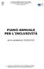 PIANO ANNUALE PER L INCLUSIVITÀ