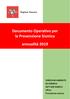 Documento Operativo per la Prevenzione Sismica annualità 2019