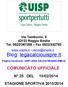 COMUNICATO UFFICIALE