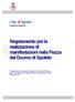 Regolamento per la realizzazione di manifestazioni nella Piazza del Duomo di Spoleto