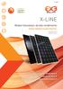 X-LINE. 15 d i. Moduli fotovoltaici ad alto rendimento. monocristalline e policristalline