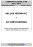 HELLAS VERONA FC AC CHIEVOVERONA