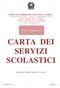 CARTA DEI SERVIZI SCOLASTICI