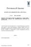 Provincia di Ancona DECRETO DEL PRESIDENTE DELLA PROVINCIA N. 116 DEL 23/07/2019