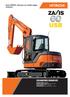 Serie ZAXIS-3 Versione con ridotto raggio rotazione