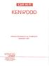 KENWOOD. trincar KENWOOD LINEAR S.p.A Milano-Via Arbe, 50 Tel. 02/ Fax 02/ Telex LIDEAI CAR HI-FI KENWOOD