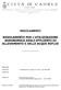 REGOLAMENTO REGOLAMENTO PER L UTILIZZAZIONE AGRONOMICA DEGLI EFFLUENTI DI ALLEVAMENTO E DELLE ACQUE REFLUE ***********************