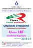 CONI - FIPAV FEDERAZIONE ITALIANA PALLAVOLO. -Under 18F- Eccellenza Regionale. Stagione Agonistica