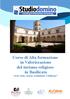 Corso di Alta formazione in Valorizzazione del turismo religioso in Basilicata Arte, fede, storia, tradizione e bellezza