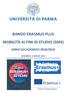 BANDO ERASMUS PLUS MOBILITÀ AI FINI DI STUDIO (SMS)