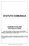 STATUTO COMUNALE. COMUNE DI PALENA (Provincia di Chieti)