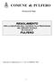 COMUNE di PULFERO REGOLAMENTO PULFERO. Provincia di Udine. PER LA DISCIPLINA DELL ACCESSO ALLE PRESTAZIONI DEL SERVIZIO SOCIALE del Comune di