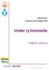 Calendario Campionato Regionale. Under 13 femminile. Stagione 2018/2019