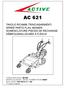 AC 621 TAVOLE RICAMBI TRINCIASARMENTI SPARE PARTS FLAIL MOWER NOMENCLATURE PIECES DE RECHANGE DÉBROUSSAILLEUSES À FLÉAUX