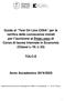 TOLC-E. Anno Accademico 2019/2020. Dipartimento di Economia e Management (DEM): via Voltapaletto, Ferrara