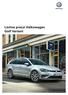 Volkswagen. Listino prezzi Volkswagen Golf Variant