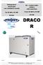 DRACO R. Air - cooled water chillers with axial fans. From 40 kw to 55 kw R410A. Refrigeratori aria-acqua con ventilatori assiali.