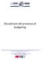 Disciplinare del processo di budgeting