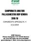 CAMPIONATO AMATORI PALLACANESTRO UISP GENOVA 2018/19 COMUNICATO UFFICIALE N. 4 3/12/2018