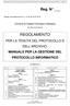 REGOLAMENTO PER LA TENUTA DEL PROTOCOLLO E DELL ARCHIVIO. MANUALE PER LA GESTIONE DEL PROTOCOLLO INFORMATICO, Pagina 3. Provincia di Cremona