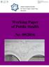 ISSN: Working paper of public health [Online] Working Paper of Public Health