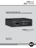 FPS9600 RCF FORUM. the rules of sound. User manual Manuale d uso ADDITIONAL POWER SUPPLY UNIT ALIMENTATORE SUPPLEMENTARE PER SISTEMA FORUM 9000