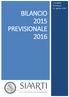 BILANCIO 2015 PREVISIONALE Consiglio Direttivo 13 aprile 2016