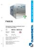 NECS / NECS-D. NECS kw R410A. Refrigeratore di liquido condensato ad aria Air cooled liquid chillers. Serie Serie