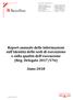 Report annuale delle informazioni sull'identità delle sedi di esecuzione e sulla qualità dell'esecuzione (Reg. Delegato 2017/576)