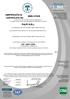 CERTIFICATO N. CERTIFICATE No. EMS-1318/S FALPI S.R.L. ISO 14001:2004. RINA Services S.p.A. Via Corsica Genova Italy