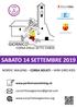 SABATO 14 SETTEMBRE 2019