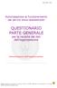 QUESTIONARIO PARTE GENERALE per la raccolta dei dati dell organizzazione
