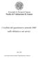 I risultati del questionario annuale 2003 sulla didattica e sui servizi