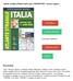 SCARICA LEGGI ONLINE DOWNLOAD READ. Descrizione. Atlante stradale d'italia centro-sud 1: PDF - Scarica, leggere ENGLISH VERSION