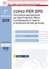 ORSO PER DPO Formazione specializzante per Data Protection Officer e professionisti in materia di protezione dei dati personali