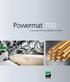 Powermat 700 La nuova generazione per piallatura e profilatura