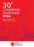 CONGRESSO NAZIONALE FCSA Ottobre 2019 Bologna Savoia Hotel Regency