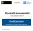 Docenti neoassunti. Indicazioni