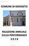 Relazione annuale sulla performance
