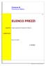 ELENCO PREZZI. Comune di Provincia di Matera. indagini geognostiche integrative Val Basento OGGETTO: COMMITTENTE: Data, 20/12/2005 IL TECNICO. pag.